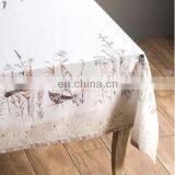 Cotton Linen Fabric Wrinkle Free Anti-Fading Dust-Proof Washable Tabletop Decoration for Kitchen Party thumbnail-3