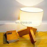 Zhongshan Wholesale Supplier Wooden Table Lamp Fabric Lamp Shade With E27 Buld Design Light thumbnail-5