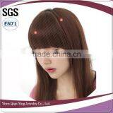 Fashion Girl Synthetic Clip Natural Hair Neat Bangs thumbnail-3