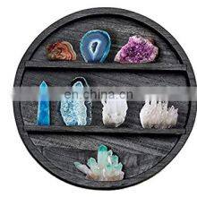 Black Wooden Crescent Moon Shelf Set Moon Decor Crystal Display Wood Shelf thumbnail-3