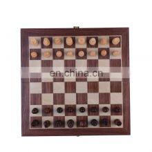 High Quality Wooden Various Sizes Foldable Portable Puzzle Board Game Luxury Wooden Chess Board Games thumbnail-3