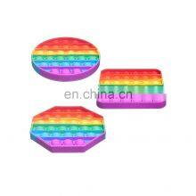 Silicone Kids Squeeze Snappers Reliever Soft Funny Fidget Unicorn Pop up Sensory Cube Fidget Toy thumbnail-2