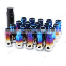 Titanium Alloy Wheel Nut Bolt, Blue Car Rims Wheel Bolt Nut thumbnail-2