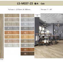 GKBM LS-M037-23 Green High Abrasion Anti-slip Waterproof Click Oak Stone Vinyl Composite SPC Flooring thumbnail-4