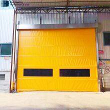 Industrial Automatic Plastic Zipper Fast Acting Rapid Rise PVC Fabric High Speed Self Repairing Roll up Door for Clean Room thumbnail-5