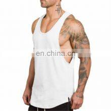 Wholesale 2022 Tank Tops 100% Cotton/Polyester Custom Gym Men's Fitness Tank Top thumbnail-1