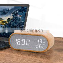 Luxury Promotional Night Light Smart Digital Display Small Clock With Wireless Charger for Home Decoration thumbnail-2