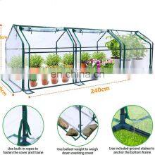 Sturdy Portable 3 Zipper Doors Outdoor Home pc Garden Mini Greenhouse for Plants thumbnail-2