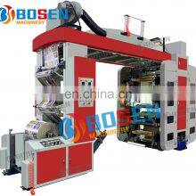 HIGH SPEED 4 6 8 COLORS LETTERPRESS PLASTIC FILM BAG NON-WOVEN PP PE COATED PAPER LABEL FLEXOGRAPHIC PRINTING MACHINE PRICE