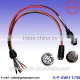 GXL 0.35 MM2 Mini Din 9 Pin Female Moulding Waterproof Equipment Cable Assembly thumbnail-1