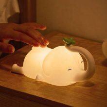 Wholesale Cheap Flying Elephant Silicone Lamp Baby Bedhead Small Decoration Charging Breastfeeding Night Light thumbnail-3