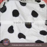 Fashion Round Black Flower Pattern 100% Cotton Chemical Guipure Cheap Lace Fabric for Garment Dress thumbnail-2
