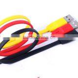 1M 2M 3M METER FLAT NOODLE DATA USB CHARGER CABLE For IPhone 6 For Samsung