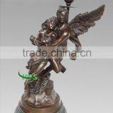 Bronze Nude Man and Woman Candlesticks Statue