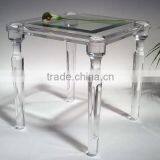 Concise Square Clean Acrylic Tall Coffee Table thumbnail-1
