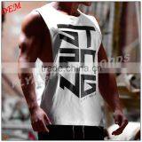 2016 Newest Style Men Sleeveless t Shirts Running Wear Men Fitness Tank Tops thumbnail-2