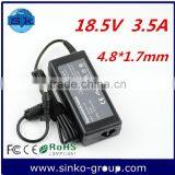 cheapest hot sale factory price oem switching laptop adapter for hp 18.5v 3.5a 4.8*1.7mm