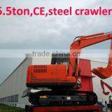 6.5ton Medium Crawler Excavator With Japan Yanmar Engine 51HP,quick Hitch,CE Certification