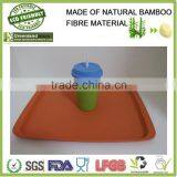 Colorful Biodegradable Bamboo Fiber Fast Food Tray thumbnail-5