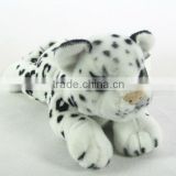 2014 newest design Sweet white stuffed leopard soft animal toy