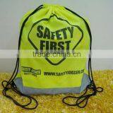 2016 New Design Hot Sale Drawstring Gift Wrapping Plastic Bags Tote Cotton Calico Drawstring Bags for Shopping