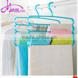 colorful four layer plastic trouser rack scarf rack multipurpose trouser rack