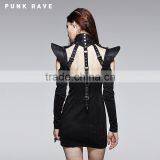 S-143 Black Leather Sexy Cool Lady Neck Garments Collar Accessory thumbnail-3