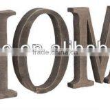 Antique 9 Inch Height Solid Wood Letters for Home Decor