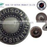 19mm Italian Fashion Brass Four Parts Snap Button for Man