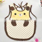 Cute Baby Cotton Apron/baby Bear Shape Dinner Apron/baby Waterproof Apron thumbnail-2