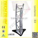 LE03 Aluminum Furniture Mobile Standard Truss Lectern , Truss Podium Quality Choice