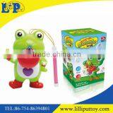 Cartoon B/O Frog Lantern Bubble Toy With Light and Music thumbnail-1