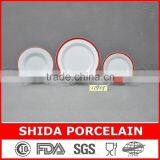 20PCS ROUND SHAPE PORCELAIN DINNERWARE SET WESTERN STYLE CUT DESIGN DINNERWARE SET SDR318