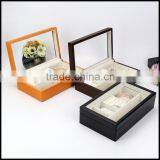 Flip Wood Paint Transparent Skylight Jewelry Ring Earrings Necklace Gold and Silver Custom Packaging bo thumbnail-1