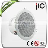ITC VA-506 0.75W to 9W Optional Power Output Upscale Fire Alarm Used Fire Resistant Ceiling Speaker With Aluminium Frame
