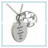 When I Count My Blessings I Count You Twice Heart Pendant thumbnail-4