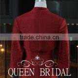 Real Works Wine Red Evening Dresses China With Detachable Cape 2015 thumbnail-6
