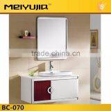 BC-070 Stainless steel antique bathroom vanity cabinet/golden bathroom vanity/chinese cheap bathroom vanity