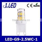 TUV CE Rohs LED G9 High Lumen 2.5W G9 LED Light