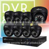 Vitevison low price H.264 8ch DVR Kit with 800TVL camera used in CCTV system