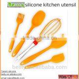 Whosale Kitchen Utensils Food Grade Approved Silicone Spatula Set For Baking