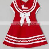 2015 Top selling baby girls cotton dresses girls one piece party dresses girls' wedding dresses