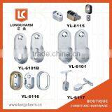 Chrome Rail Fittings Wardrobe Tube Clothes Hanging End Centre Brackets 25mm thumbnail-1