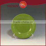 Stoneware Embossing Plates, Ceramic Solid Color Glaze Plates thumbnail-4