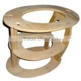 Christmas Promotion Sales Wooden Mobile Beauty Trolley&Wooden Furniture 3951 thumbnail-2