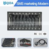 Dual sim send sms cdma modem pool with external antennas for imei change