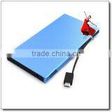 Built-in Plugs 5000mAh/10000mAh Mobile Battery Bank Mini Power Supply Emergency Power Supply