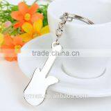 Fancy Guitar Design Metal Custom Keychain