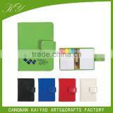 Magnetic promotional leather notepad with pen stand