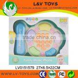 LV0151573 B/O With IC Light Music Music Sound Electronic Organ Toy Englsih Spanish Pink thumbnail-3